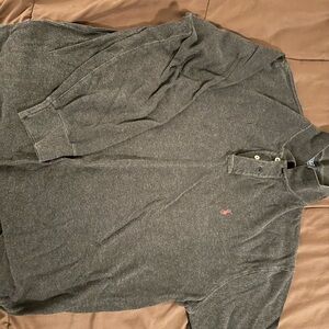 Polo by Ralph Lauren Gray Long Sleeve Polo Shirt